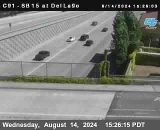 SB 15 at Del Lago bridge