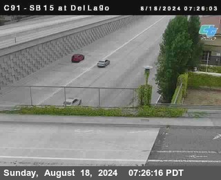 SB 15 at Del Lago bridge