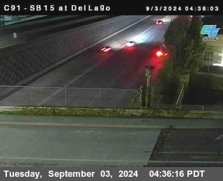 SB 15 at Del Lago bridge