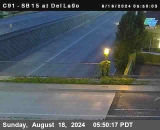 SB 15 at Del Lago bridge