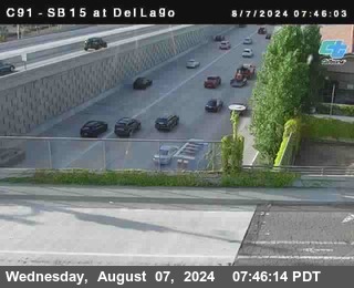 SB 15 at Del Lago bridge