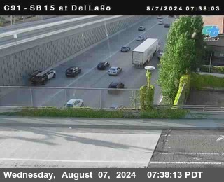 SB 15 at Del Lago bridge