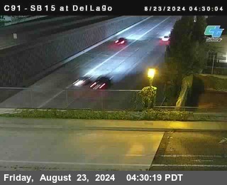 SB 15 at Del Lago bridge