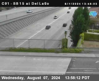 SB 15 at Del Lago bridge