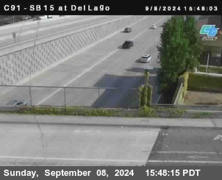 SB 15 at Del Lago bridge