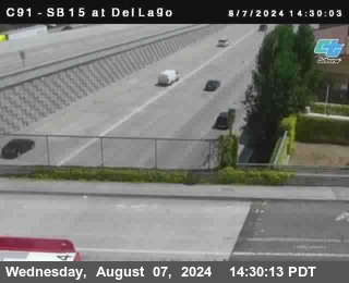 SB 15 at Del Lago bridge