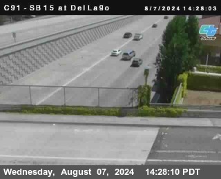 SB 15 at Del Lago bridge