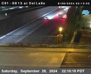 SB 15 at Del Lago bridge