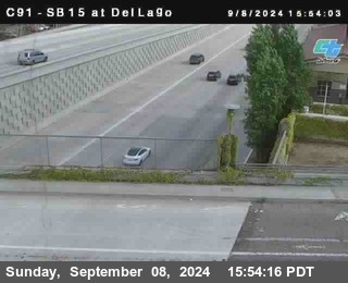 SB 15 at Del Lago bridge