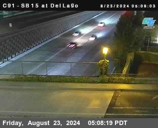 SB 15 at Del Lago bridge