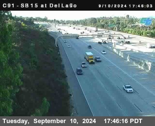 SB 15 at Del Lago bridge