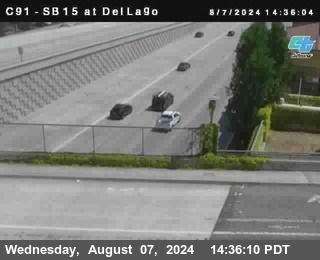 SB 15 at Del Lago bridge