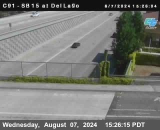 SB 15 at Del Lago bridge