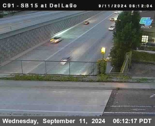 SB 15 at Del Lago bridge