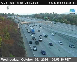 SB 15 at Del Lago bridge