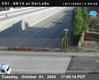 SB 15 at Del Lago bridge