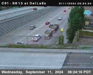 SB 15 at Del Lago bridge