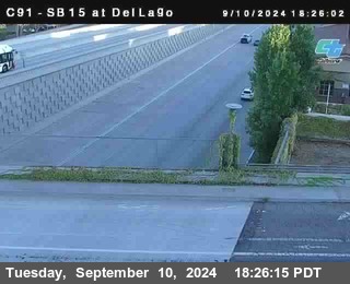 SB 15 at Del Lago bridge