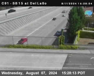 SB 15 at Del Lago bridge