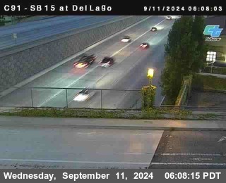 SB 15 at Del Lago bridge