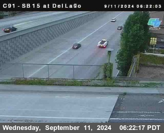 SB 15 at Del Lago bridge