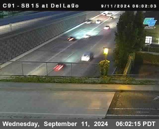 SB 15 at Del Lago bridge