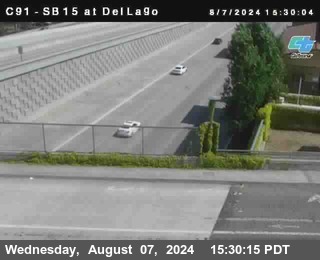 SB 15 at Del Lago bridge