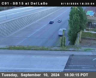 SB 15 at Del Lago bridge