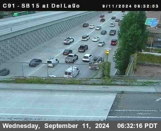 SB 15 at Del Lago bridge