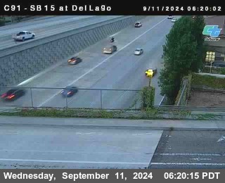 SB 15 at Del Lago bridge