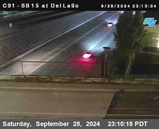 SB 15 at Del Lago bridge