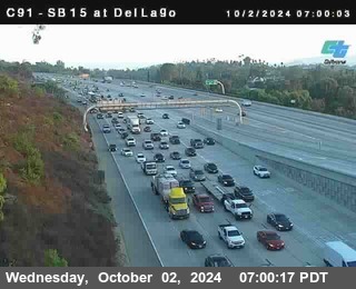 SB 15 at Del Lago bridge