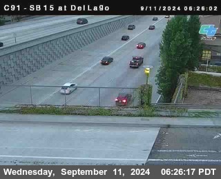 SB 15 at Del Lago bridge