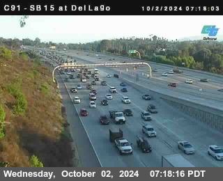 SB 15 at Del Lago bridge