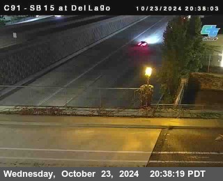 SB 15 at Del Lago bridge