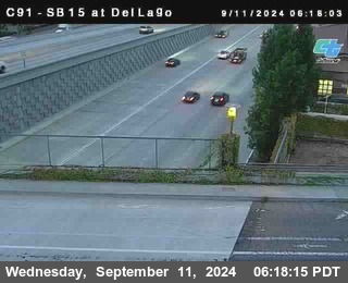 SB 15 at Del Lago bridge