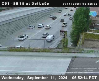 SB 15 at Del Lago bridge