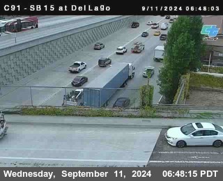 SB 15 at Del Lago bridge