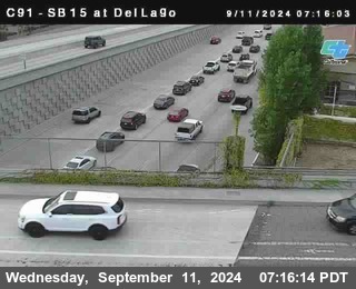 SB 15 at Del Lago bridge