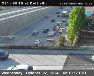 SB 15 at Del Lago bridge