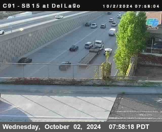 SB 15 at Del Lago bridge