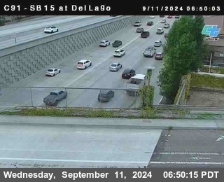 SB 15 at Del Lago bridge