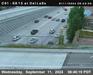 SB 15 at Del Lago bridge