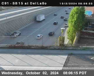 SB 15 at Del Lago bridge