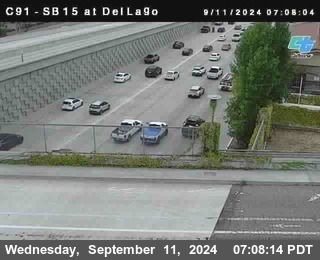 SB 15 at Del Lago bridge