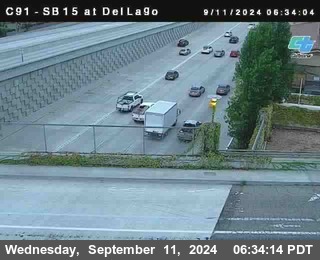 SB 15 at Del Lago bridge