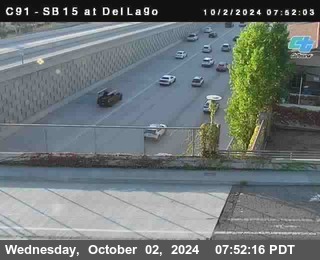 SB 15 at Del Lago bridge