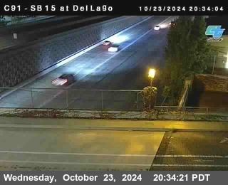 SB 15 at Del Lago bridge