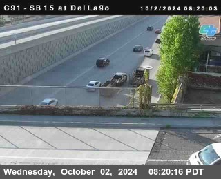 SB 15 at Del Lago bridge