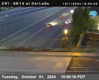 SB 15 at Del Lago bridge